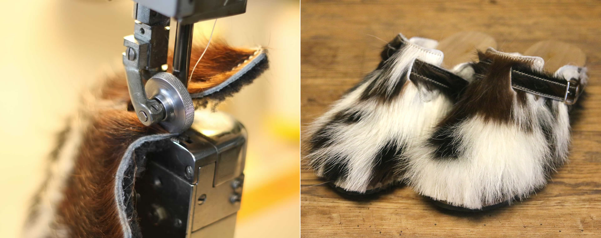 Urwüchsige Fellschuhe aus Bolsterlang