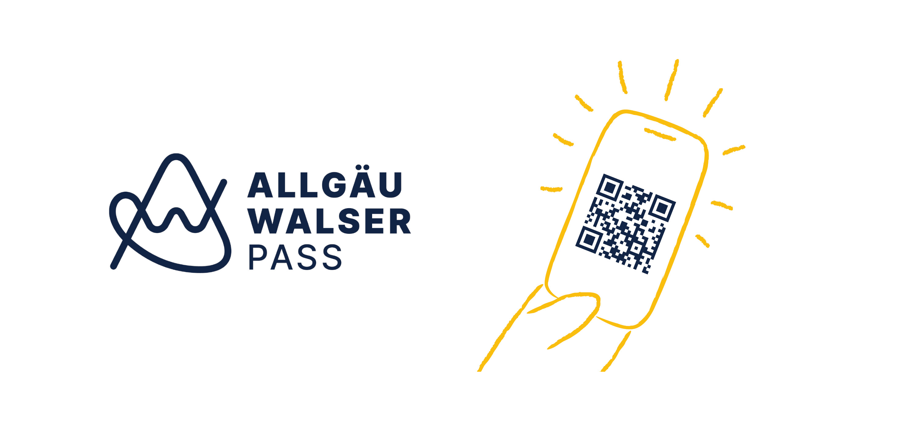 Logo Allgäu-Walser-Pass mit Handy-Icon Logo Allgäu-Walser-Pass mit Handy-Icon