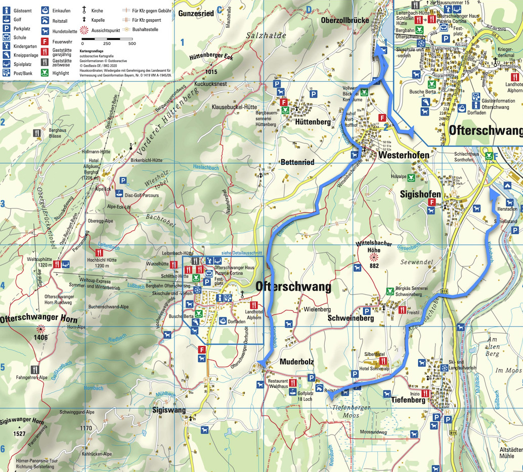 Angelkarte für Ofterschwang im Allgäu