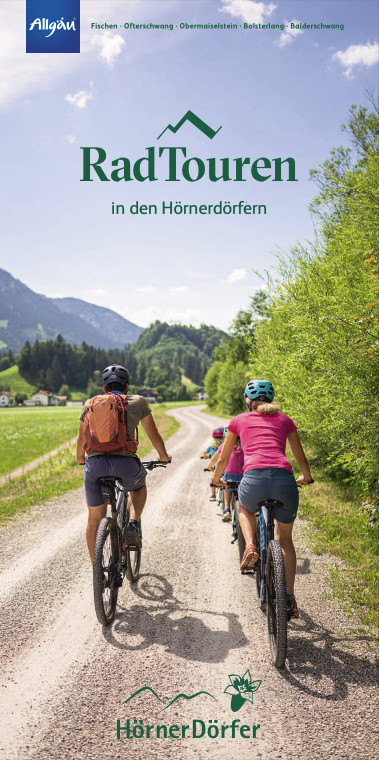 Übersicht Flyer Radtouren - Hörnerdörfer im Allgäu