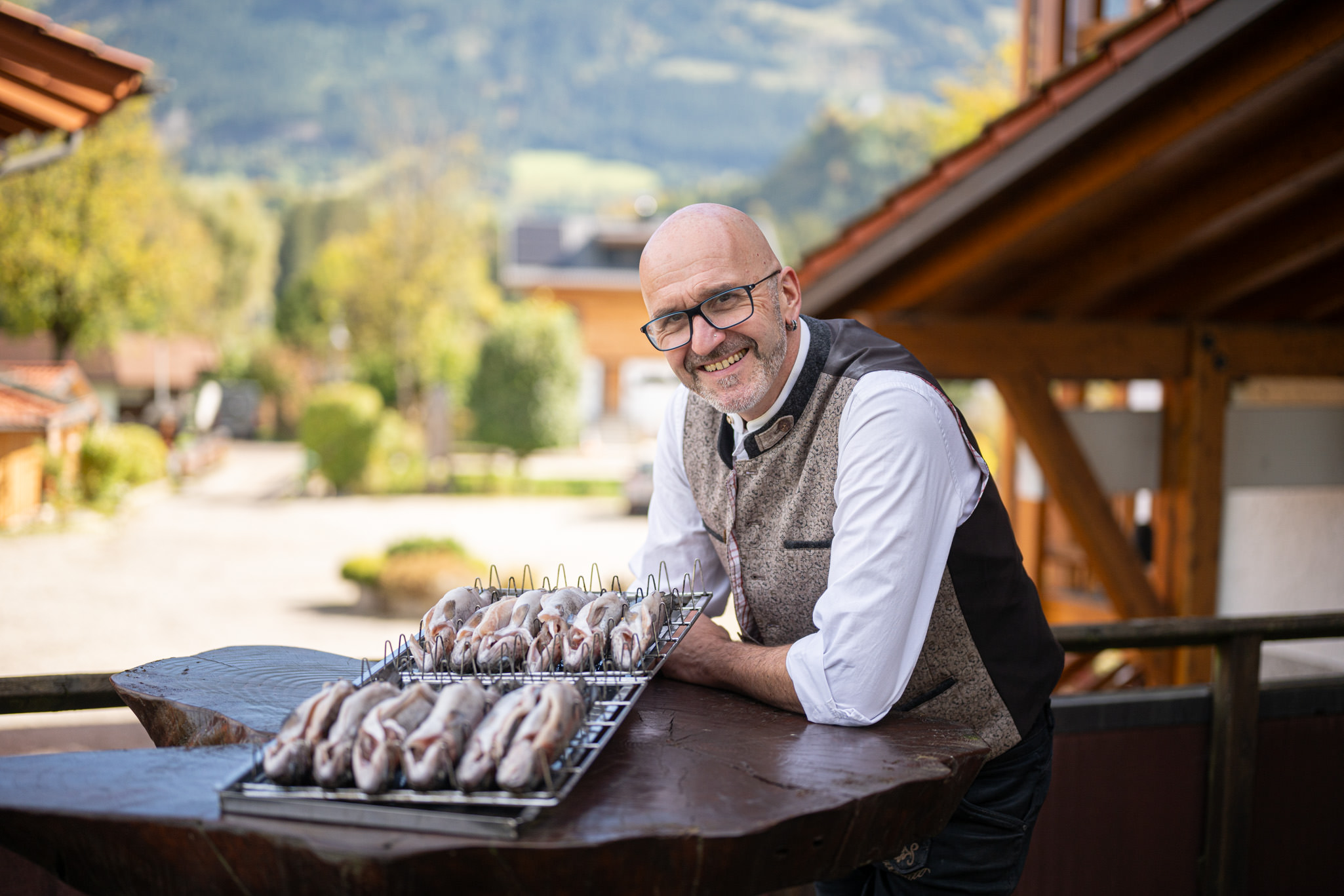 Geräucherte Forellen aus dem Hotel Forellenbach in Fischen im Allgäu