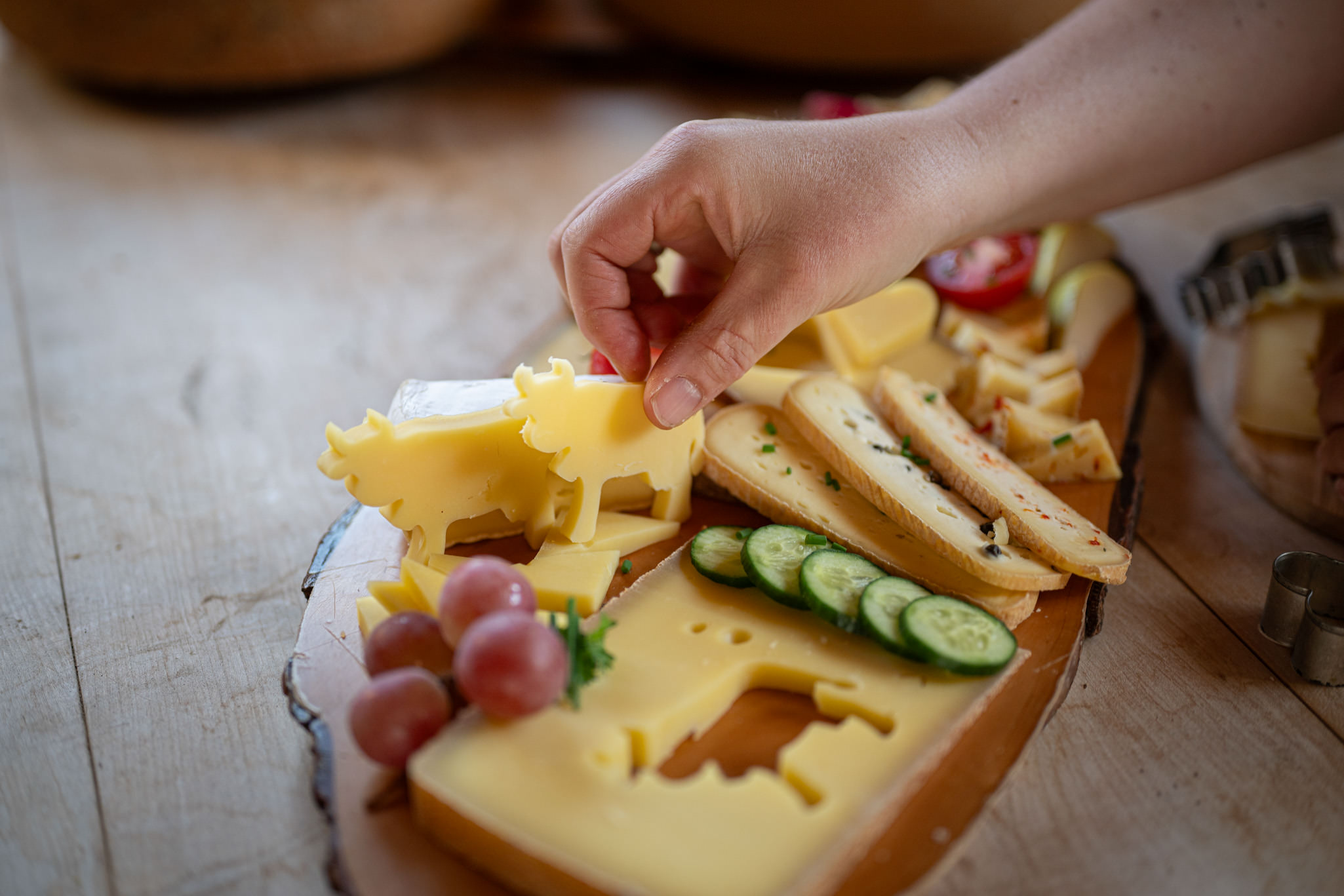 Käsebrotzeit in der Alten Sennerei Käsebrotzeit in der Alten Sennerei in Bolsterlang in den Hörnerdörfern im Allgäu