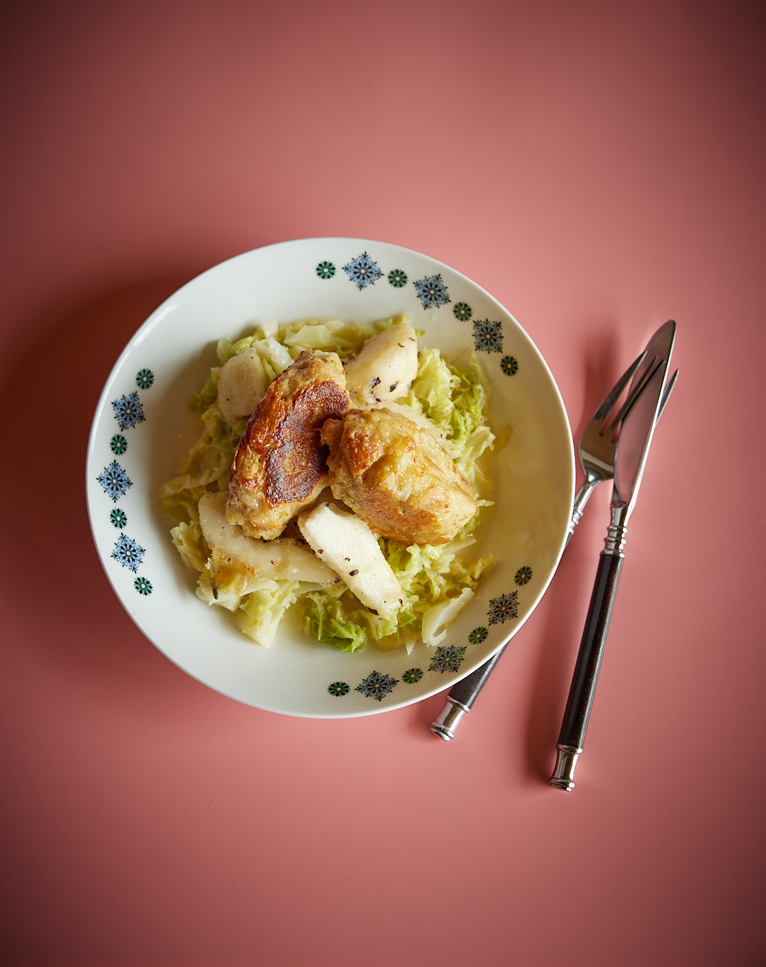 Knödelnockerl an Rahmwirsing - von Nina Meyer Nina Meyer kocht im Ifenblick in Balderschwang Knödelnockerl