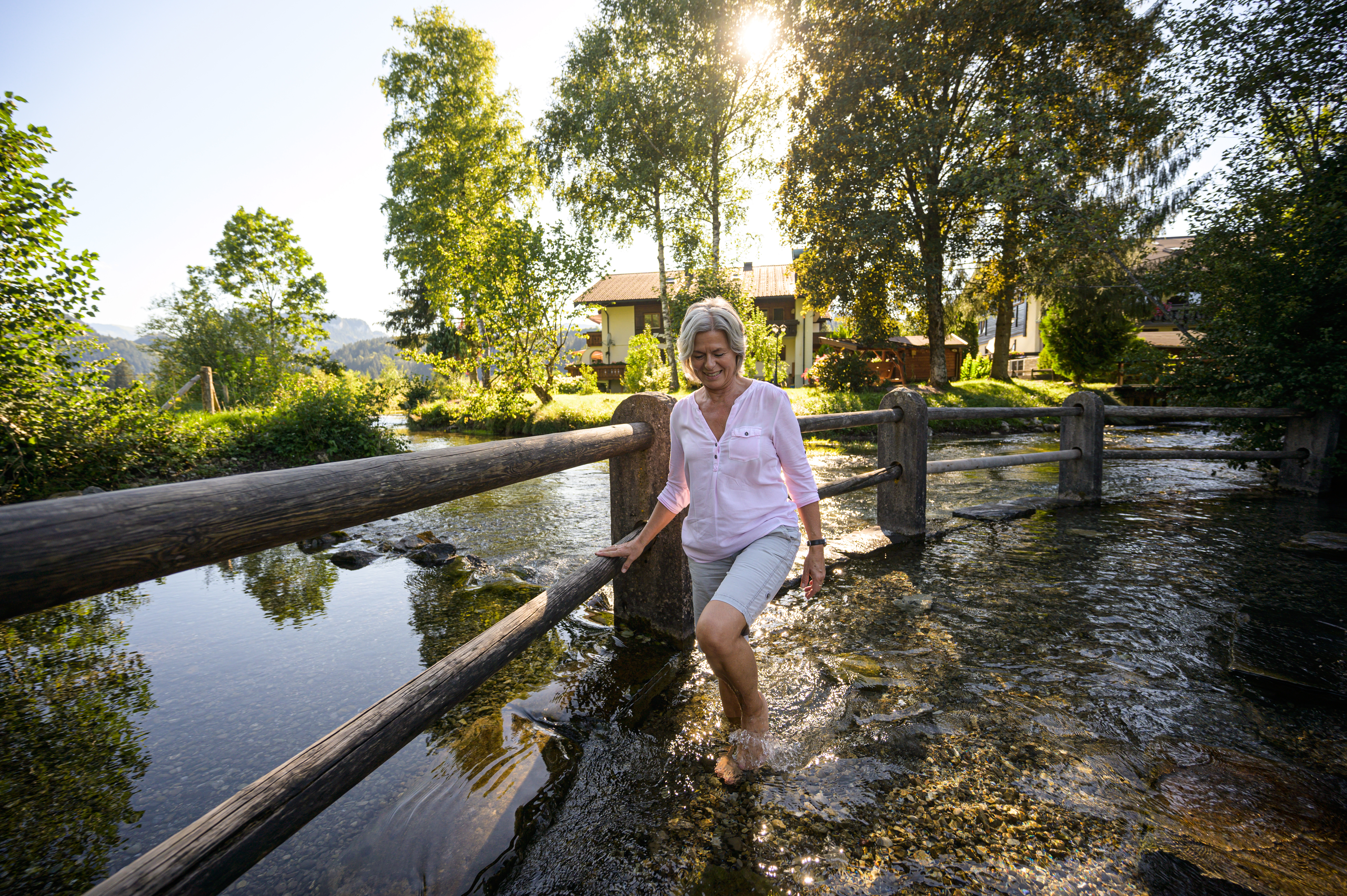 Natur-Kneippbecken in Fischen im Allgäu Natur-Kneippbecken in Fischen im Allgäu