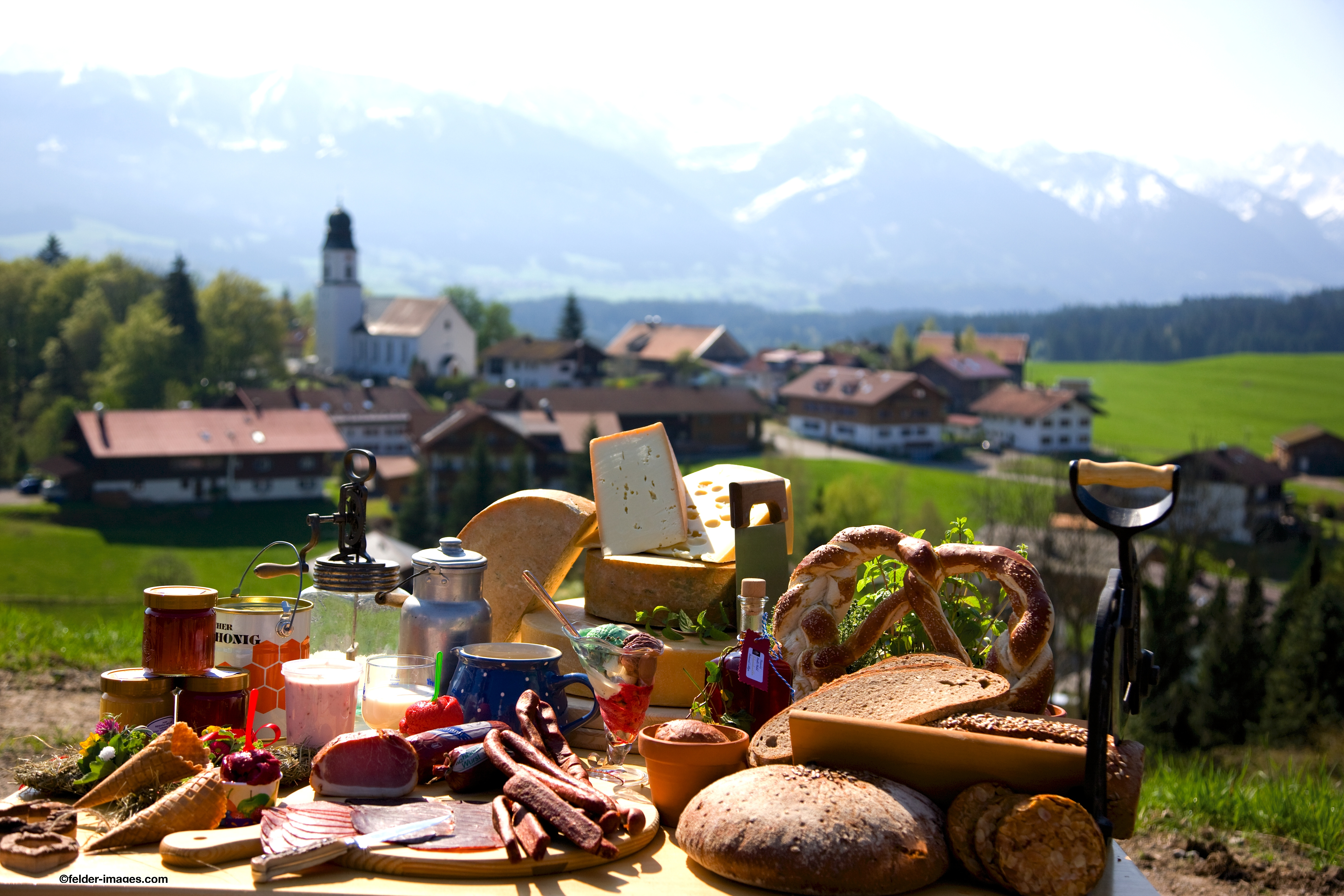 In Ofterschwang gibt es viel "Gutes vom Dorf", regionale Produkte - Hörnerdörfer im Allgäu
