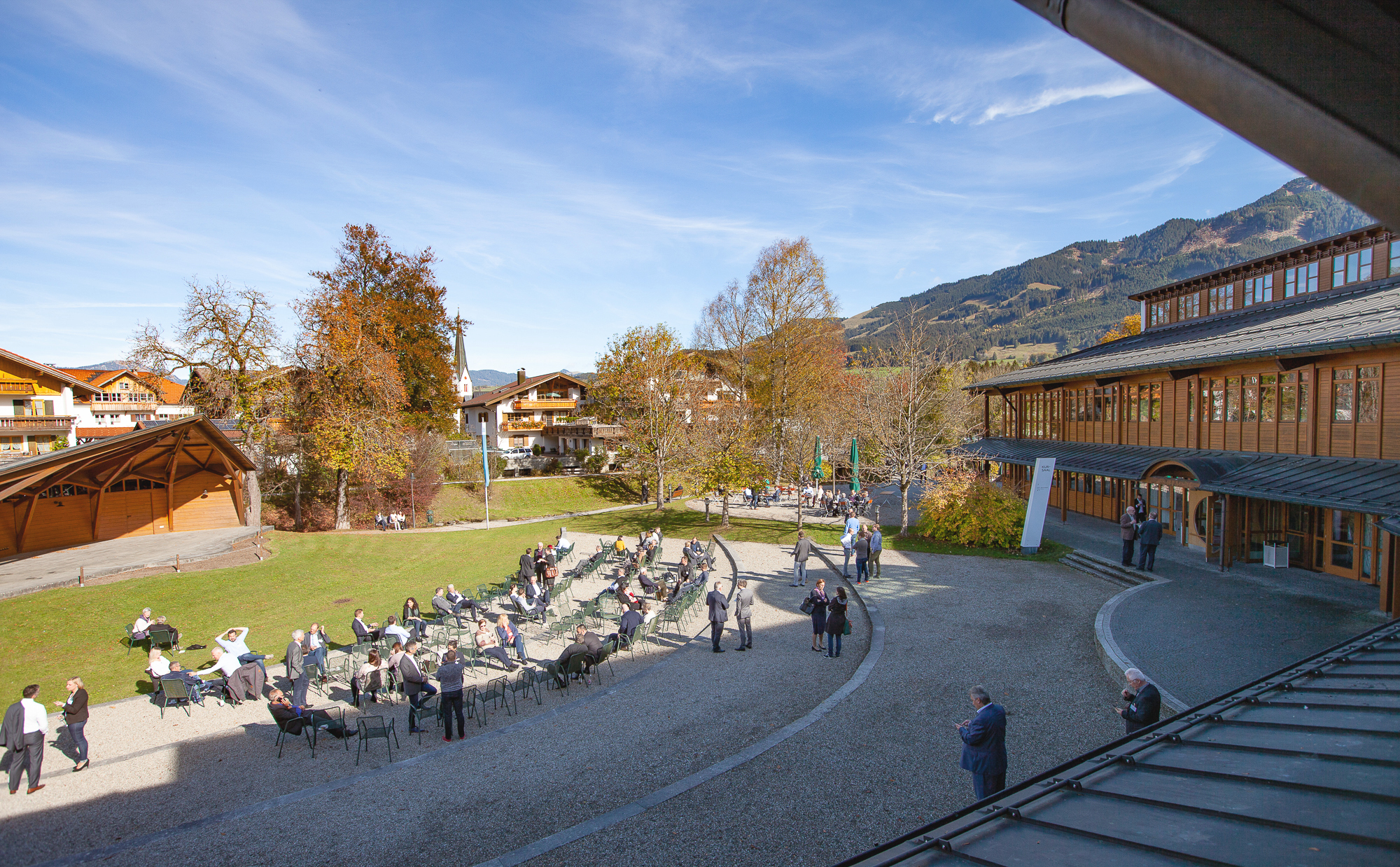Pavillion im Kurpark am Fiskina in Fischen im Allgäu