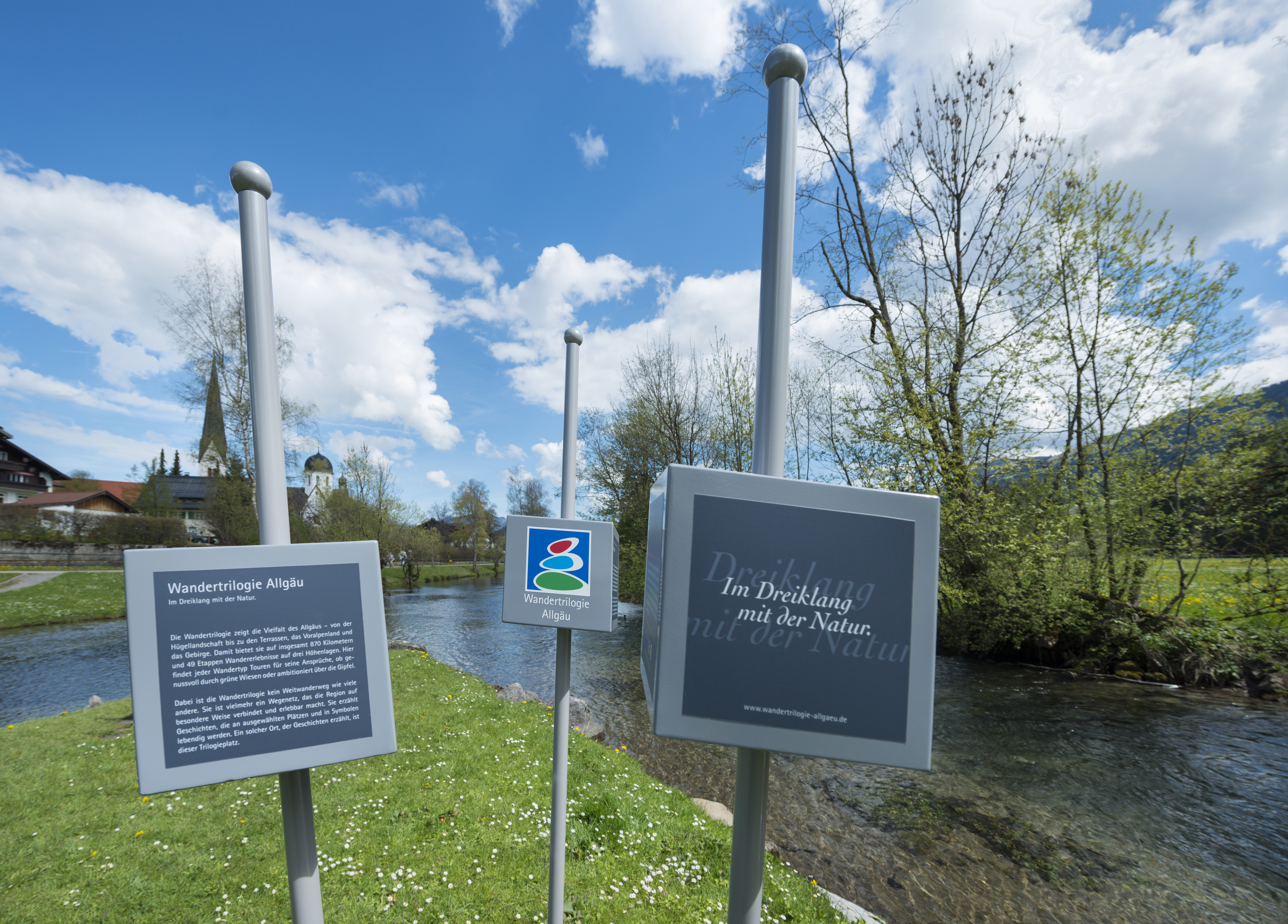 Wandertrilogie Nadeln am Grundbach in Fischen - Hörnerdörfer im Allgäu