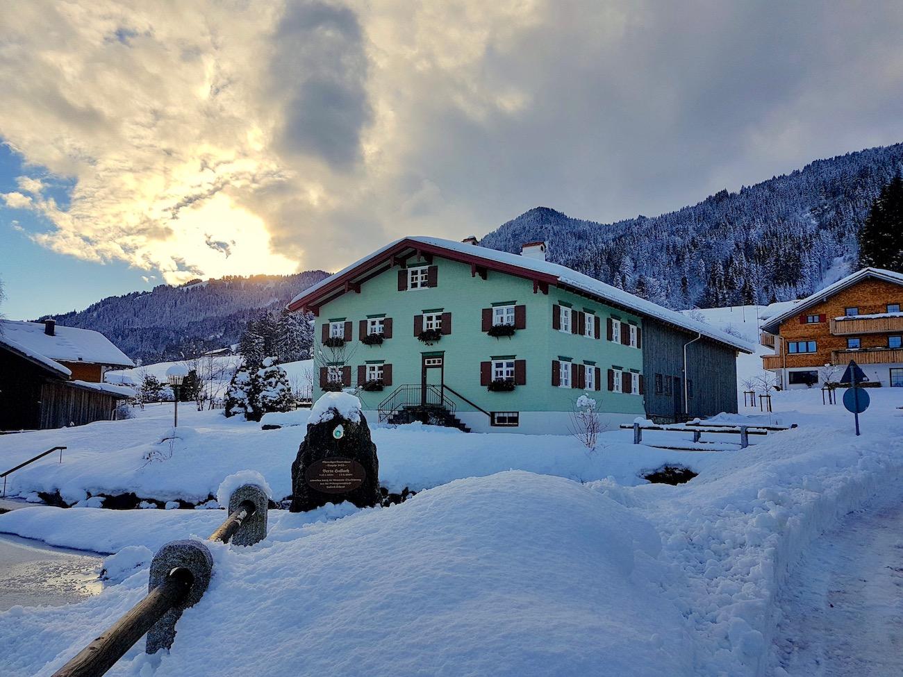 Das Bauernhaus Busche Berta in Ofterschwang in den Hörnerdörfer im Allgäu