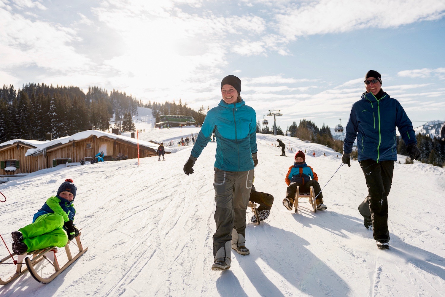 Rodeln im Skigebiet Ofterschwang