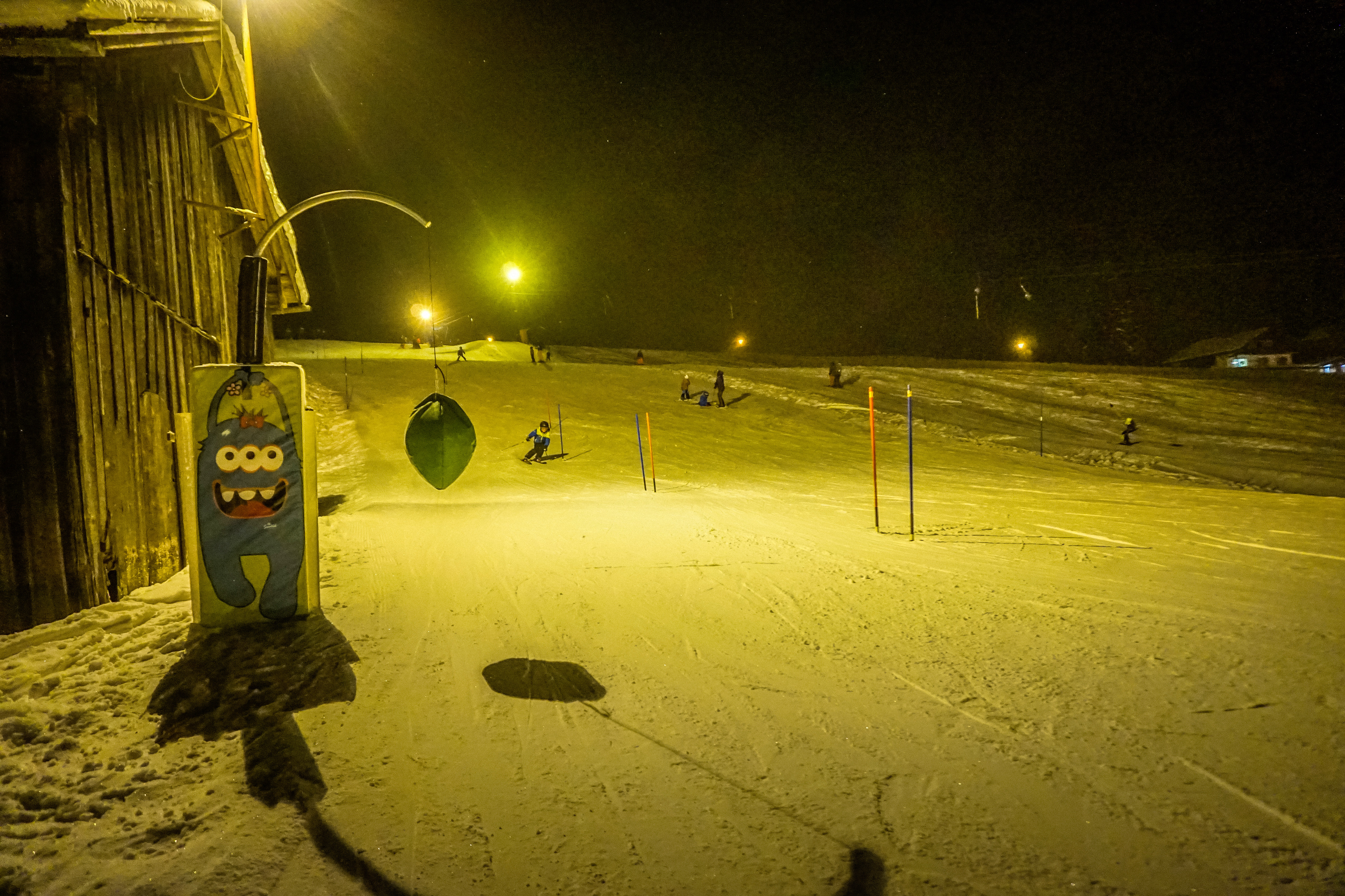 Abendskifahren am Stinesser in Fischen im Allgäu