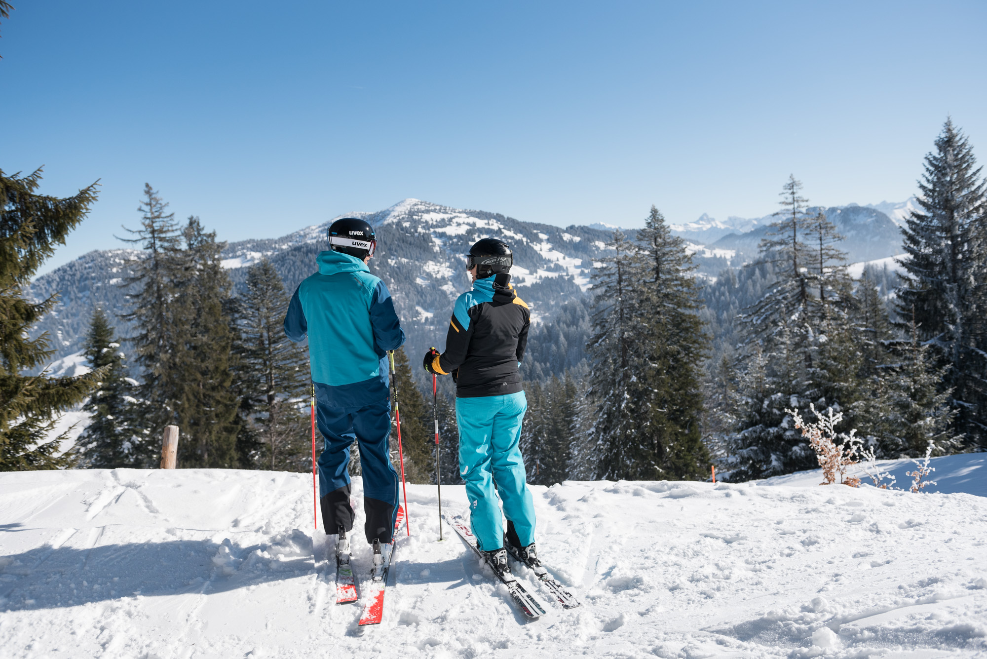 Skifahren im Skigebiet Balderschwang im Allgäu