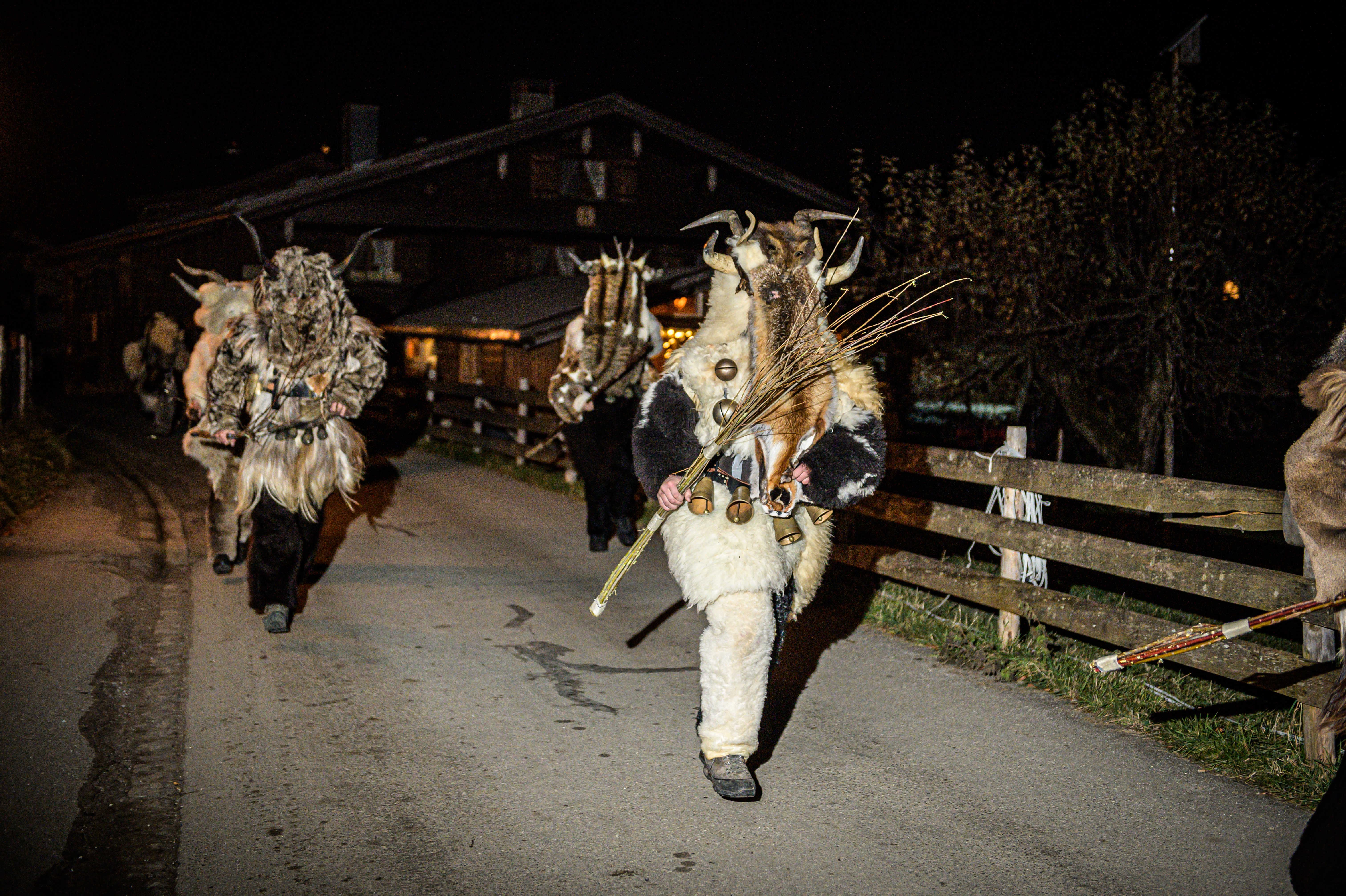 Klausentreiben in den Hörnerdörfern im Allgäu Klausentreiben in den Hörnerdörfern im Allgäu.