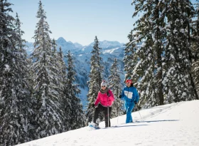Schneeschuhwandern in den Hörnerdörfern im Allgäu