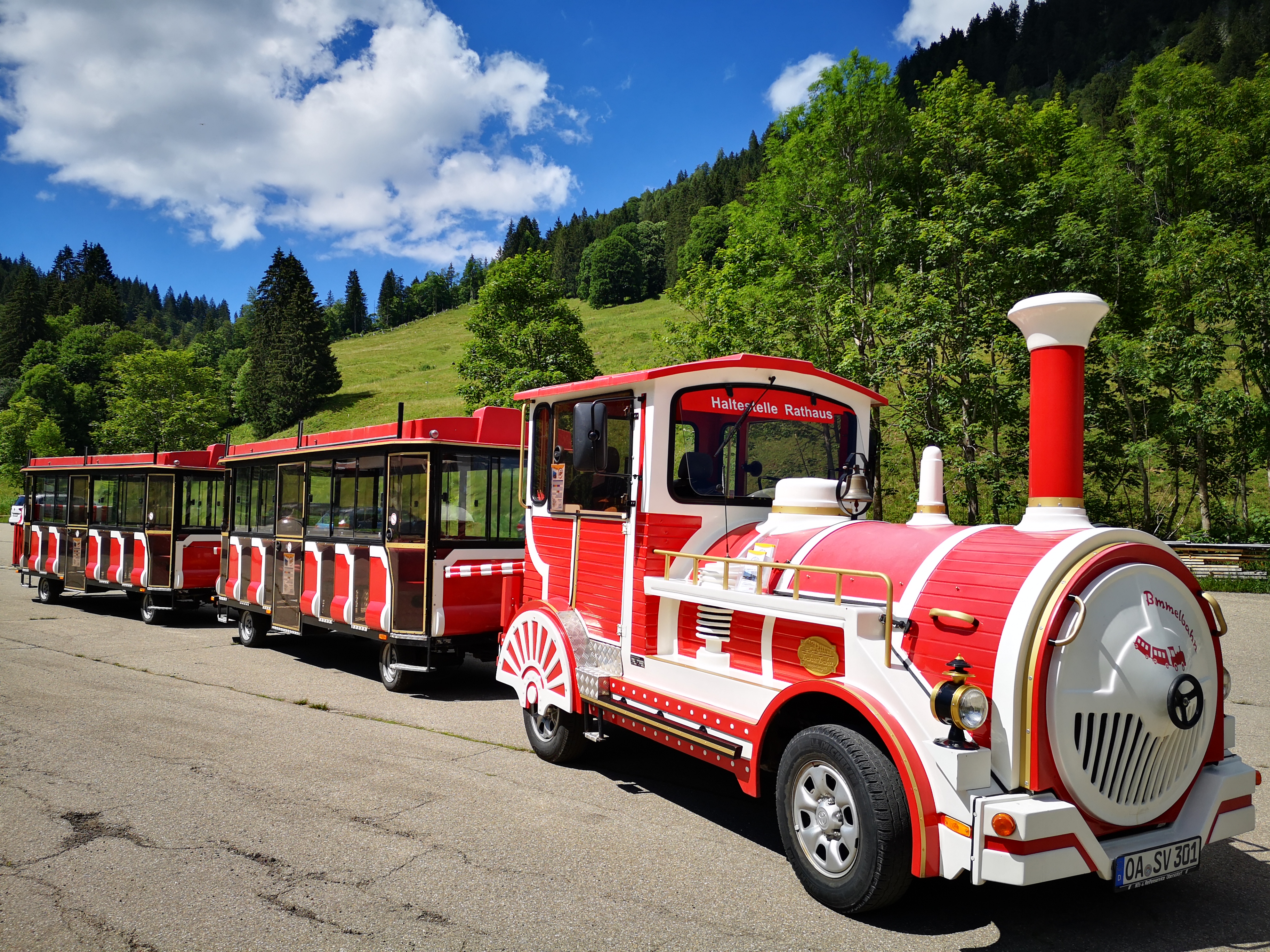 Oberallgäuer Marktbähnle unterwegs im Rohrmoostal