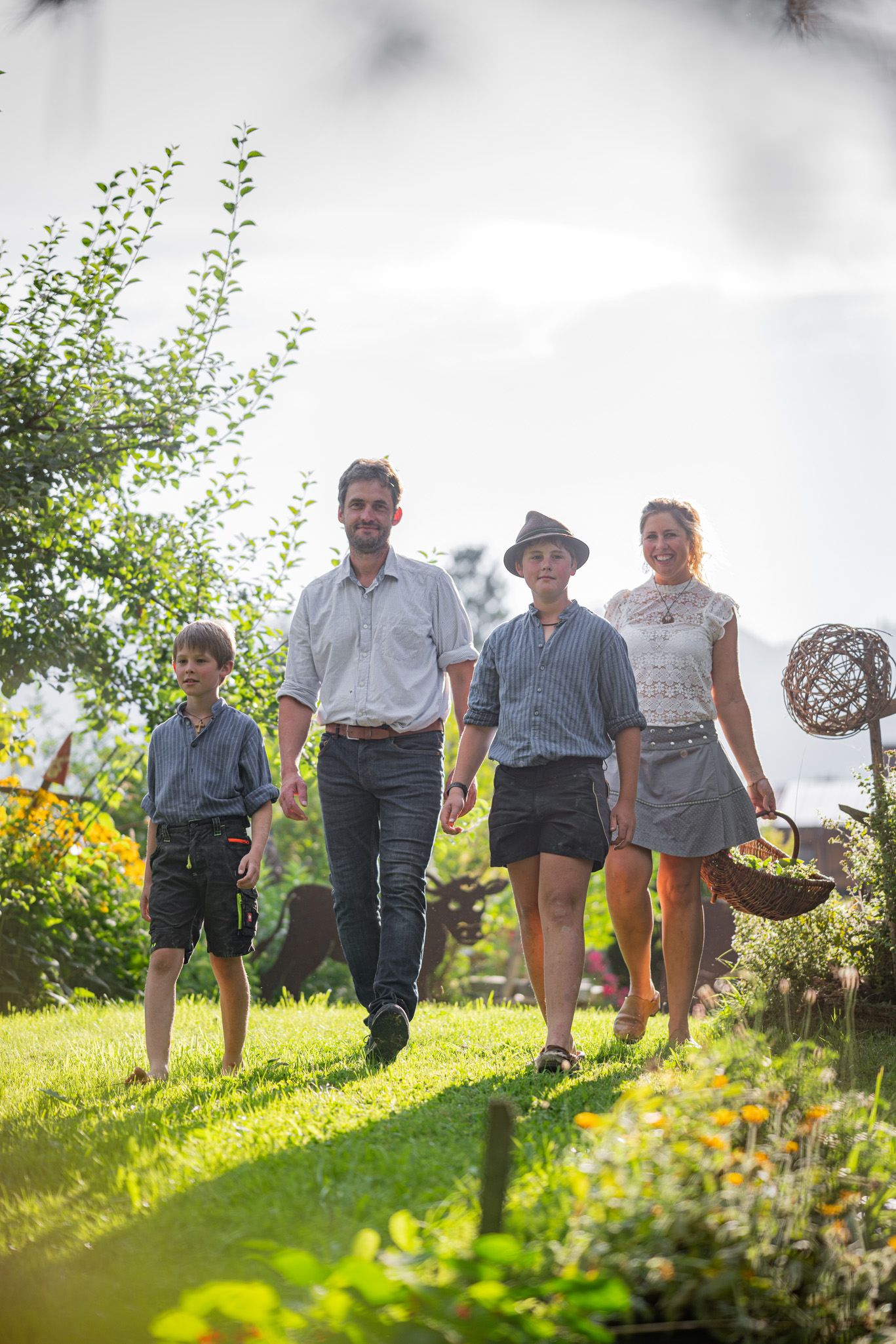 Familie Schmid auf dem Landhof Schmid