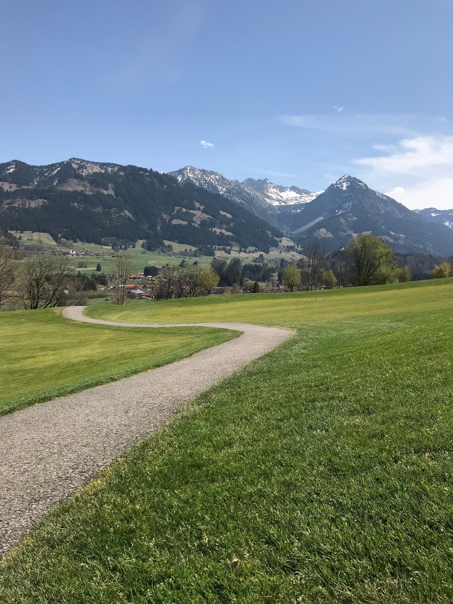Wanderweg am Golfplatz Oberallgäu 