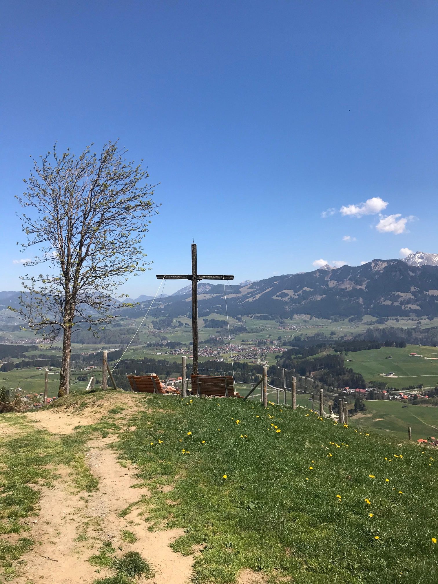Gipfelkreuz am Sonderdorfer Kreuz bei Bolsterlang