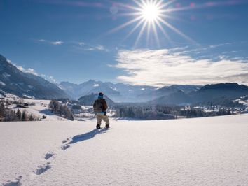 Winterlicher Ausblick am Malerwinkel bei Fischen - Hörnerdörfer im Allgäu