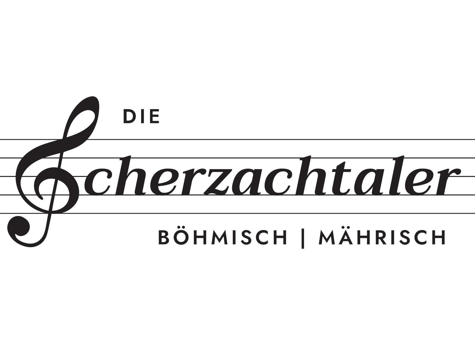 Das Logo der Scherzachtaler - das "S" am Anfang wird durch einen Notenschlüssel ersetzt.