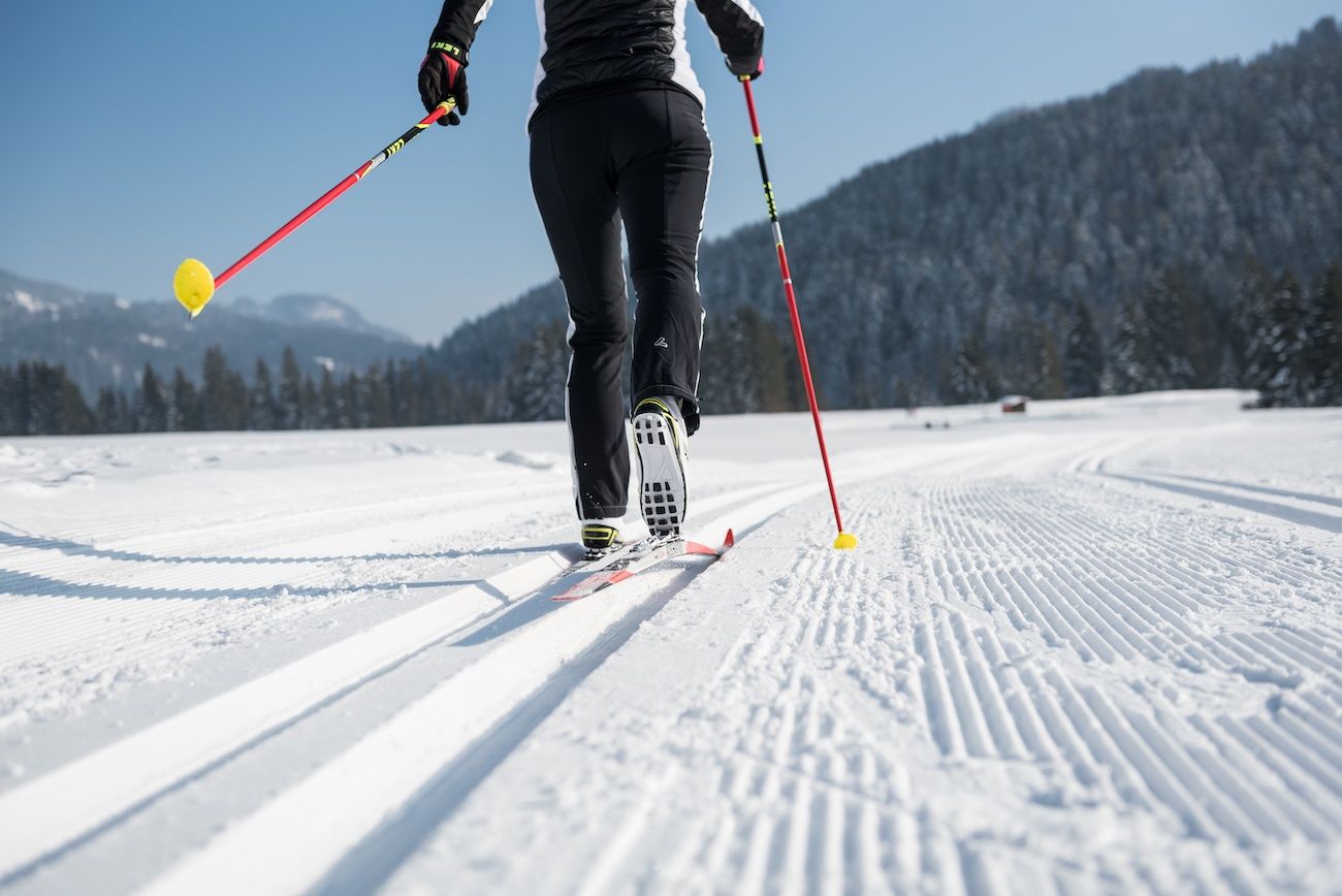 Langlaufen auf der Grenzlandloipe bei Balderschwang