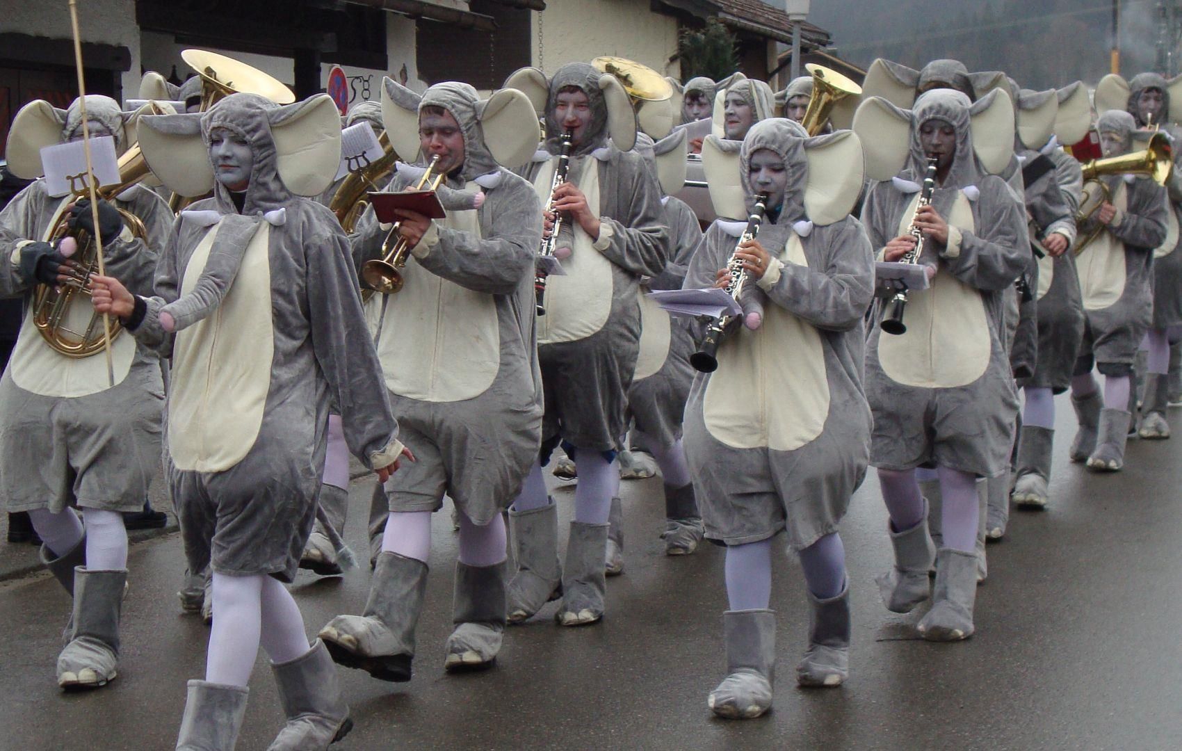 Gruppenfoto der Musikkapelle.