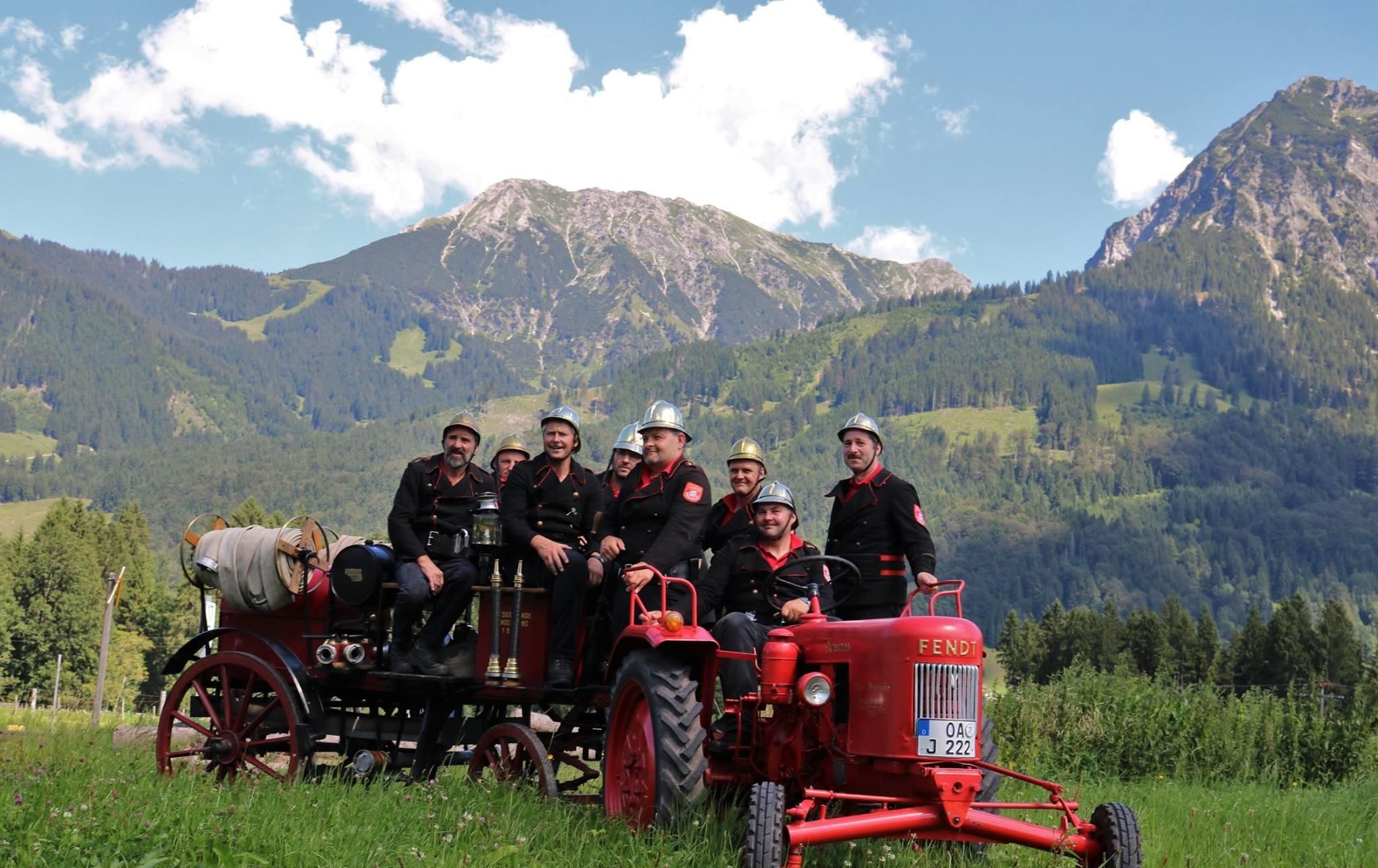 Alte Feuerwehrspritze Langenwang
