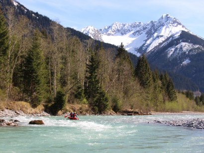 Landschaftlich Atemberaubend beim Rafting Lech