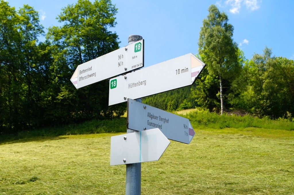 Wanderwegeschilder