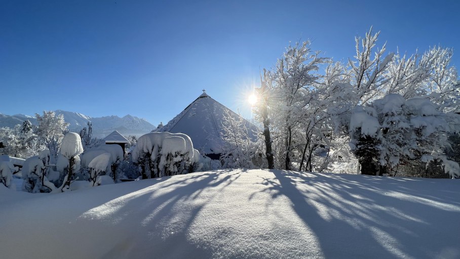 Ausblick Terrasse Winter