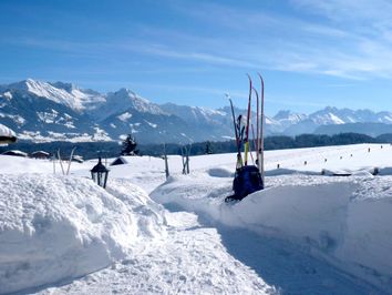 Einstieg zur Dorfloipe Ofterschwang
