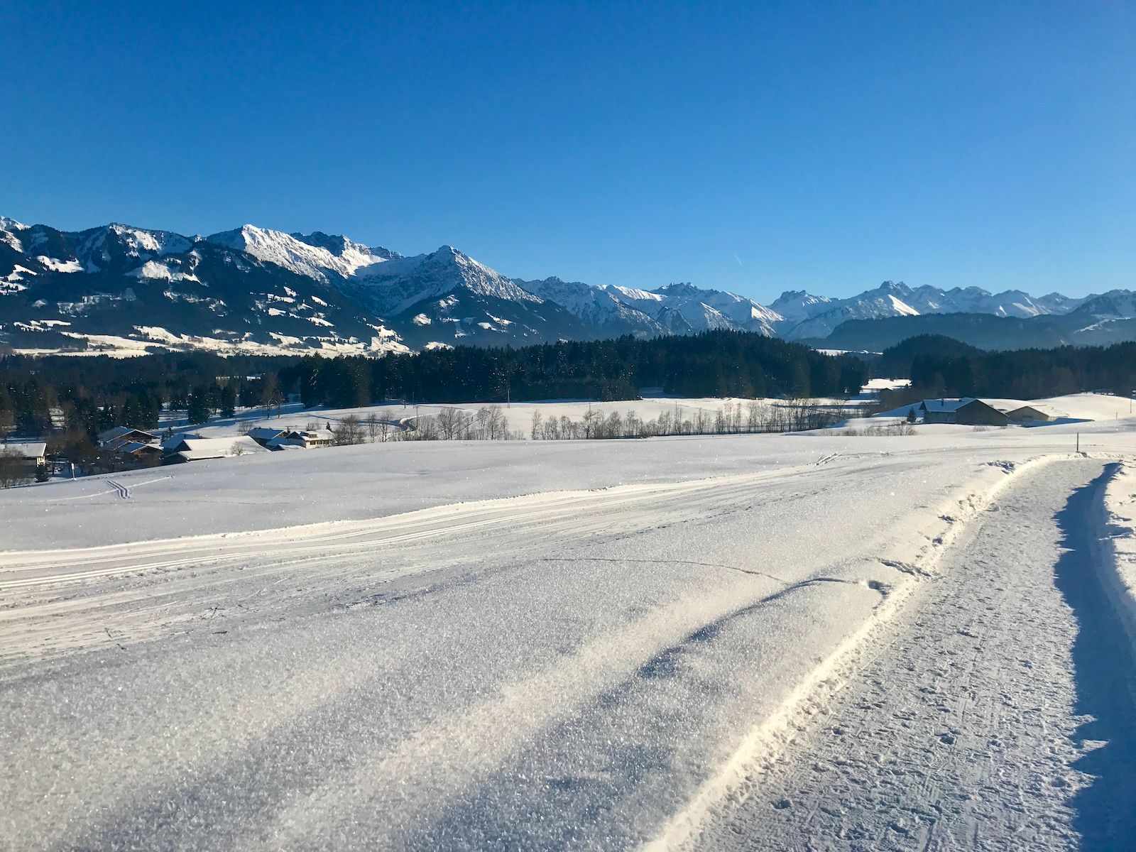 Dorfloipe & Winterwandern in Ofterschwang im Allgäu