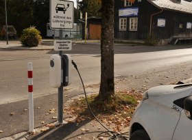 Ladestation für E-Autos in Fischen Ort, © Tourismus Hörnerdörfer GmbH