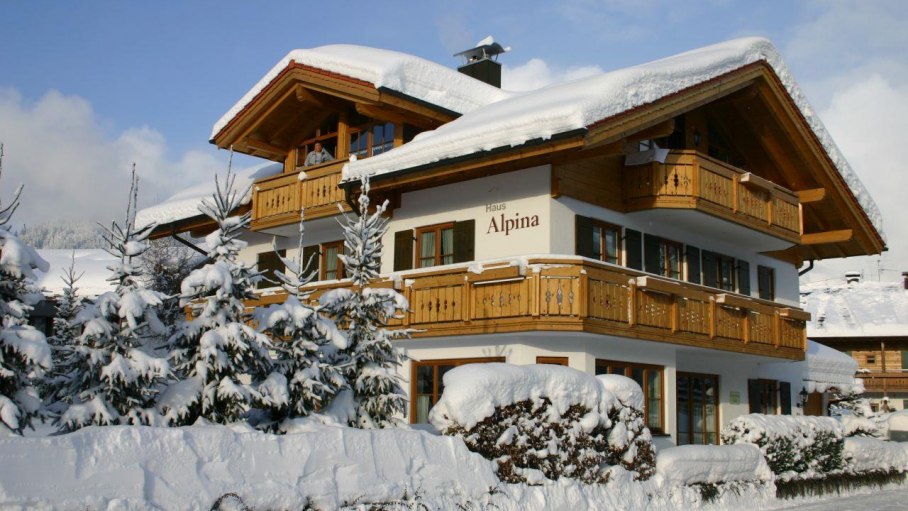 Winteransicht Haus Alpina