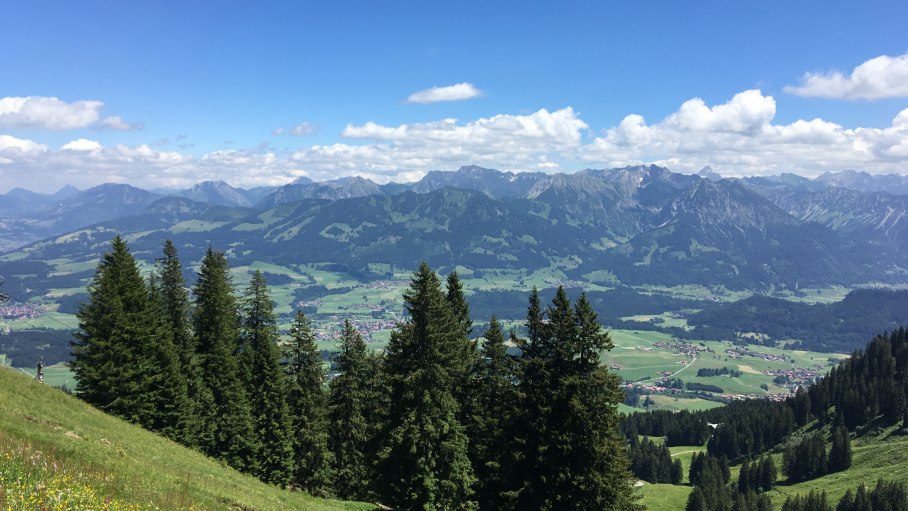Ausblick Allgäuer Alpen
