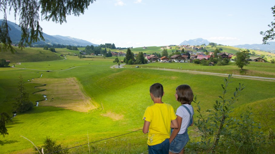 Blick auf Obermaiselstein und den Riedbach kurz nach dem Hirschsprung, © Tourismus Hörnerdörfer_G. Eichholzer