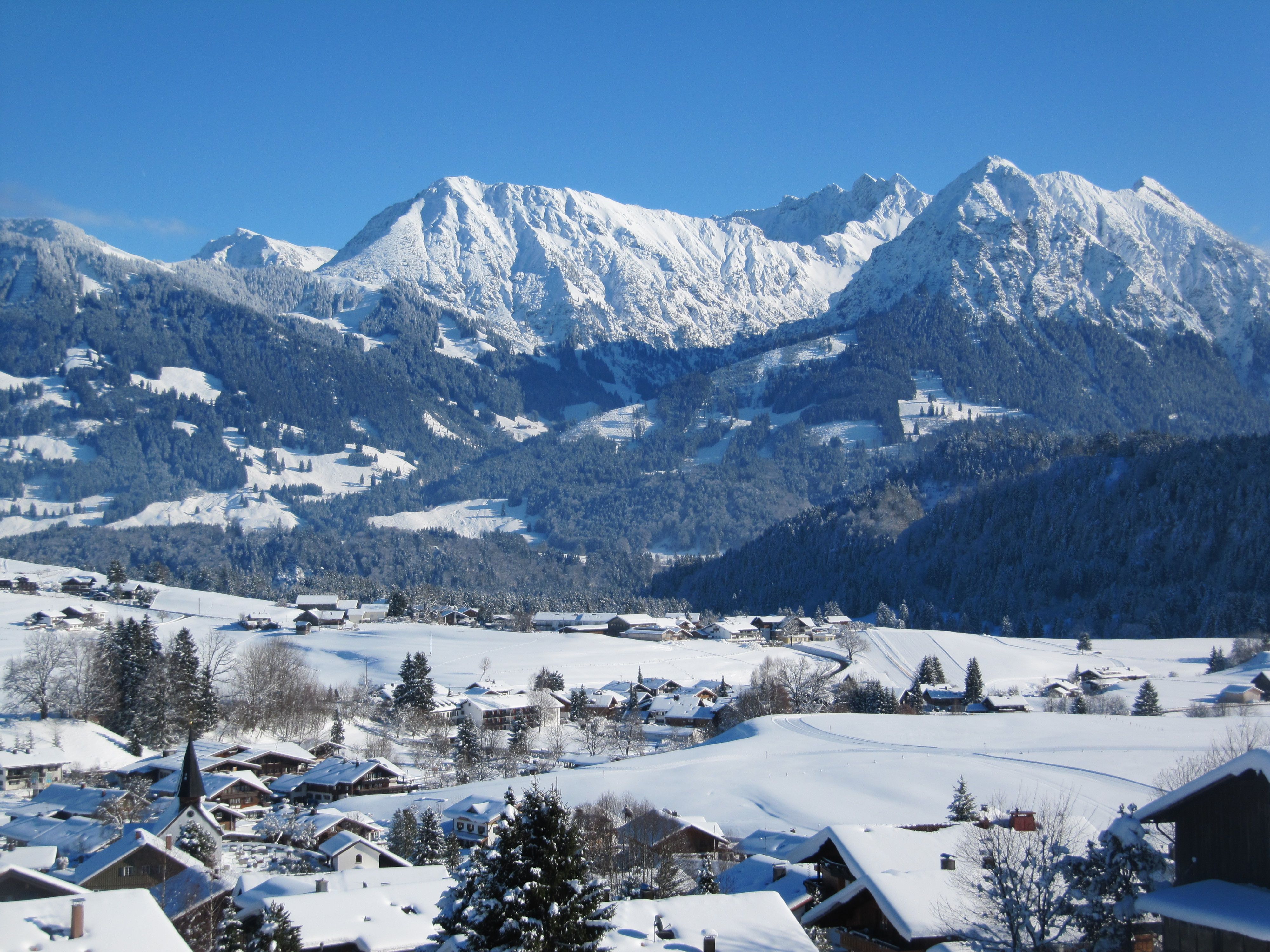 Winterlandschaft in Obermaiselstein