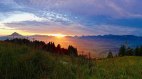 Sonnenaufgang über dem Oberallgäu an der Weltcup, © Tourismus Hörnerdörfer