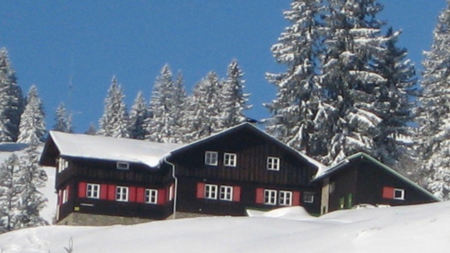 Das Berghaus Schwaben im Winter, © Berghaus Schwaben